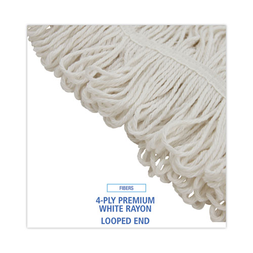 Picture of Pro Loop Web/Tailband Wet Mop Head, Rayon, 24oz, White