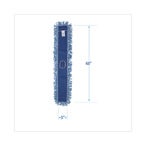 Picture of Dust Mop Head, Cotton/Synthetic Blend, 48" x 5", Blue