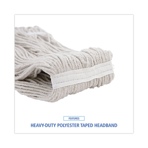 Picture of Pro Loop Web/Tailband Wet Mop Head, Cotton, 12/Carton