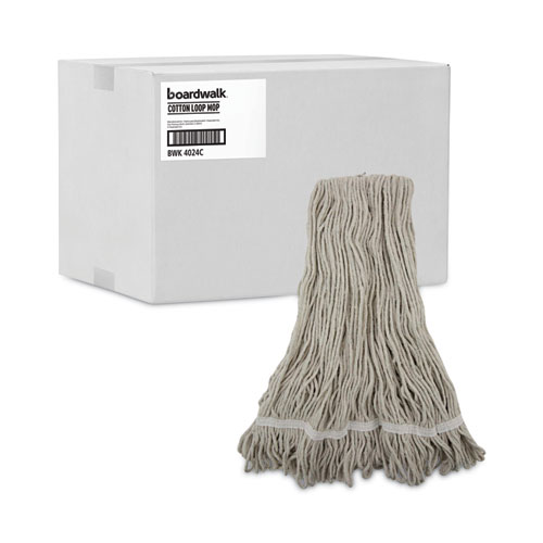 Picture of Pro Loop Web/Tailband Wet Mop Head, Cotton, 12/Carton