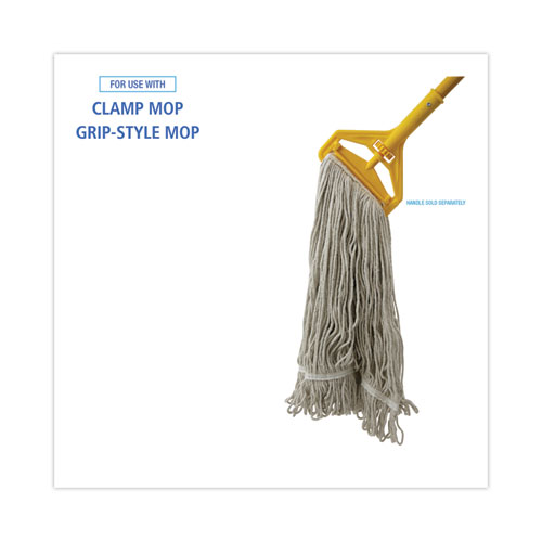 Picture of Mop Head, Loop Web/Tailband, Value Standard, Cotton, No. 32, White, 12/Carton