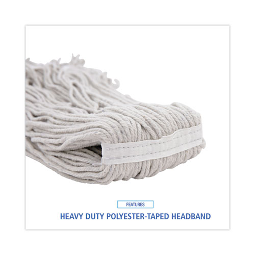 Picture of Mop Head, Loop Web/Tailband, Value Standard, Cotton, No. 32, White, 12/Carton