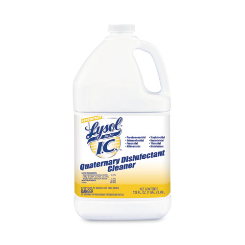 Lysol+I.C.+Quaternary+Disinfectant+Cleaner+-+Liquid+-+128+fl+oz+%284+quart%29+-+Bottle+-+4+%2F+Carton+-+Amber