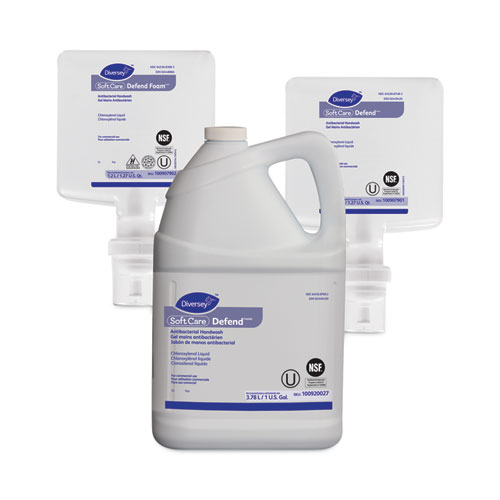 Picture of Soft Care Defend Handwash Refill for IntelliCare Dispensers, Fragrance-Free, 1.2 L, 6/Carton