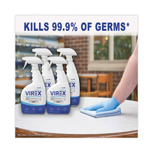 Picture of Virex All-Purpose Disinfectant Cleaner, Lemon Scent, 32 oz Spray Bottle, 4/Carton