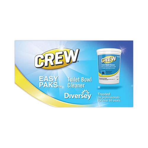 Picture of Crew Easy Paks Toilet Bowl Cleaner, Fresh Floral Scent, 0.5 oz Packet, 90 Packets/Tub, 2 Tubs/Carton