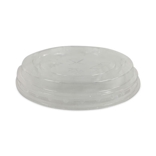 Picture of Plastic Cold Cup Lids, Fits 12 oz to 20 oz Cups, Clear, 1,000/Carton