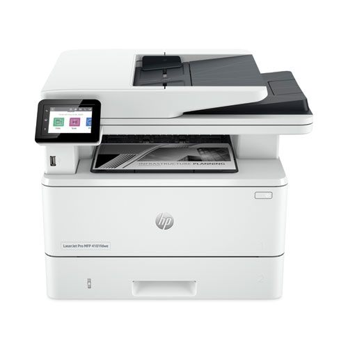 Picture of LaserJet Pro MFP 4101fdwe Multifunction Laser Printer, Copy/Fax/Print/Scan