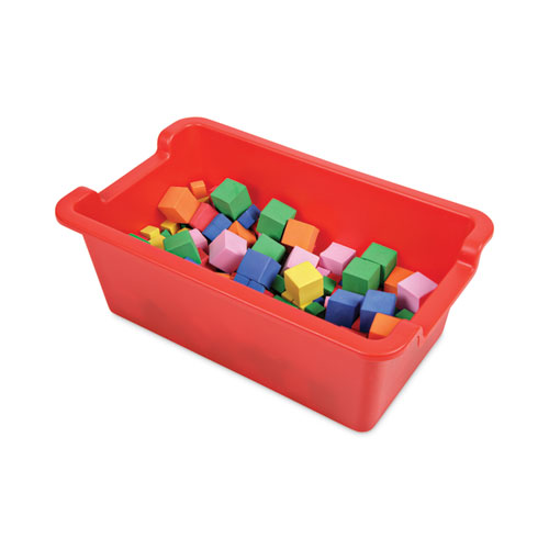 Picture of Antimicrobial Rectangle Storage Bin, Red