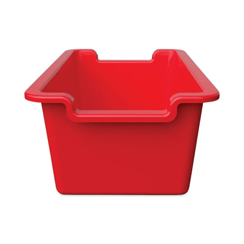 Picture of Antimicrobial Rectangle Storage Bin, Red