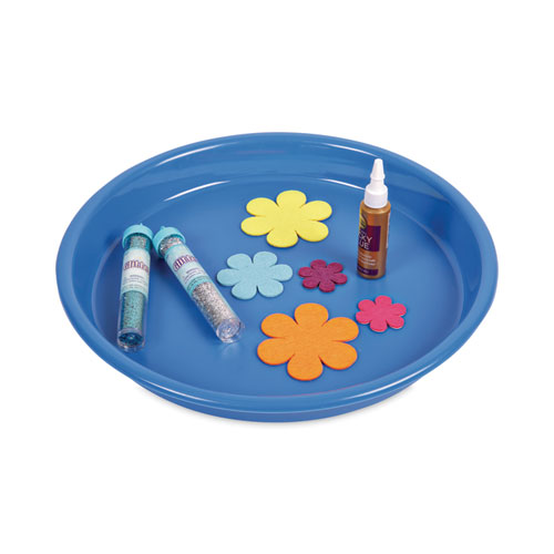 Picture of Little Artist's Antimicrobial Craft Tray, 13" Dia., Blue