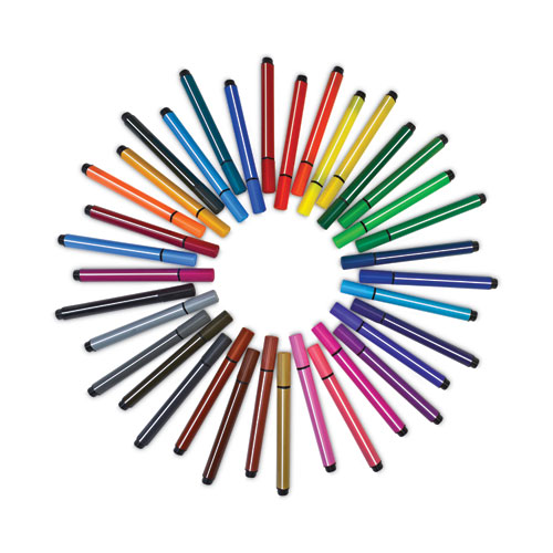 Picture of Magic Stix Markers, Fine Bullet Tip, Assorted Colors, 48/Pack