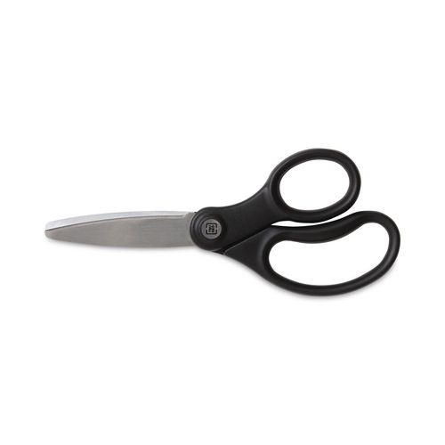 Picture of Ambidextrous Stainless Steel Scissors, 5" Long, 2.64" Cut Length, Straight Ergonomic Black Handle