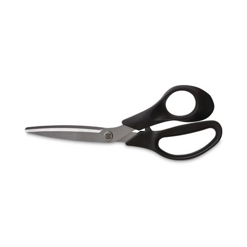 Stainless+Steel+Scissors%2C+8%26quot%3B+Long%2C+3.58%26quot%3B+Cut+Length%2C+Offset+Black+Handle