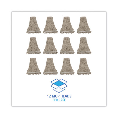 Picture of Mop Head, Pro Loop Web/Tailband, Premium Standard Head, Cotton, 32-Oz., White