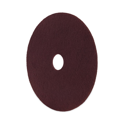 Picture of Deep Scrub Pads, 16" Diameter, Maroon, 10/Carton