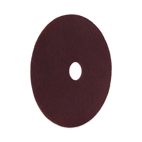 Picture of Deep Scrub Pads, 16" Diameter, Maroon, 10/Carton