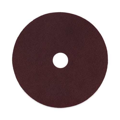 Picture of Deep Scrub Pads, 16" Diameter, Maroon, 10/Carton