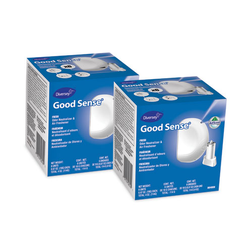 Picture of Good Sense Automatic Spray System, Fresh Scent, Yellow, 0.67 oz Cartridge, 12/Carton