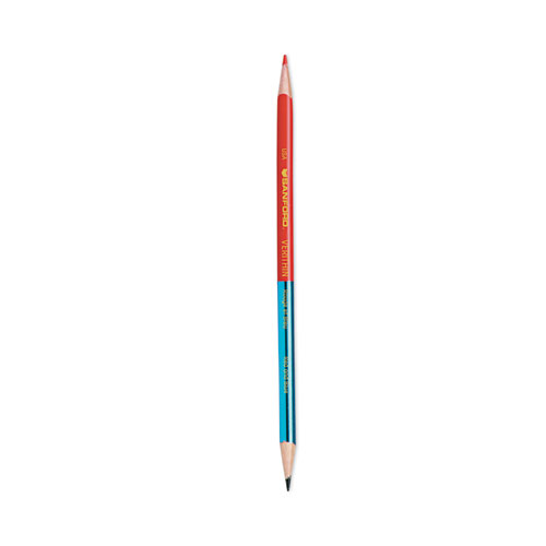 Picture of Verithin Dual-Ended Two-Color Pencils, 2 mm, Blue/Red Lead, Blue/Red Barrel, Dozen