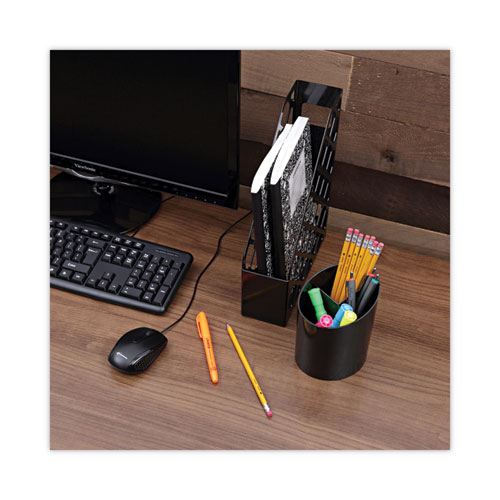 Picture of Recycled Big Pencil Cup, Plastic, 4.38" Diameter x 5.63"h, Black