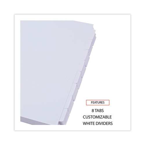 Picture of Self-Tab Index Dividers, 8-Tab, 11 x 8.5, White, 24 Sets