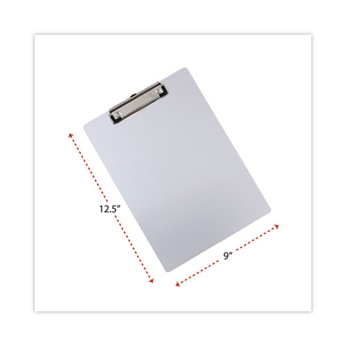 Picture of Aluminum Clipboard with Low Profile Clip, 0.5" Clip Capacity, Holds 8.5 x 11 Sheets, Aluminum