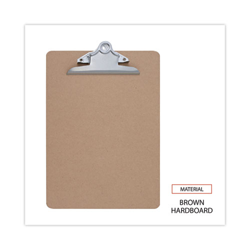 Picture of Hardboard Clipboard, 1.25" Clip Capacity, Holds 8.5 x 11 Sheets, Brown