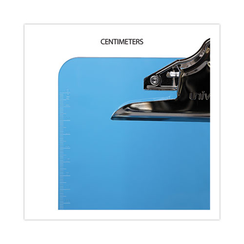 Picture of Plastic Clipboard with High Capacity Clip, 1.25" Clip Capacity, Holds 8.5 x 11 Sheets, Translucent Blue