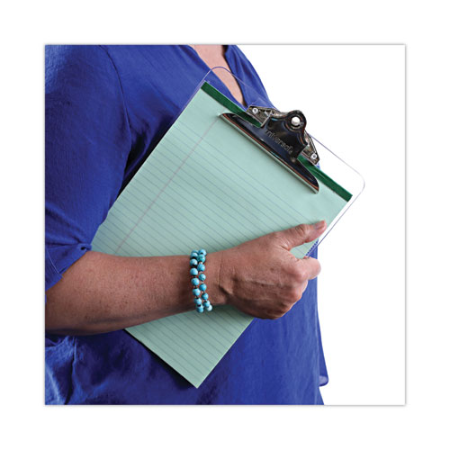 Picture of Plastic Clipboard with High Capacity Clip, 1.25" Clip Capacity, Holds 8.5 x 11 Sheets, Clear