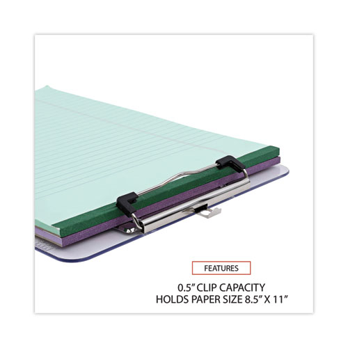 Picture of Plastic Clipboard with Low Profile Clip, 0.5" Clip Capacity, Holds 8.5 x 11 Sheets, Clear