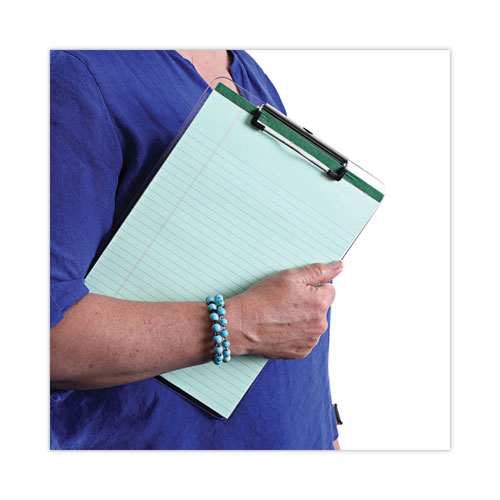 Picture of Plastic Clipboard with Low Profile Clip, 0.5" Clip Capacity, Holds 8.5 x 11 Sheets, Clear