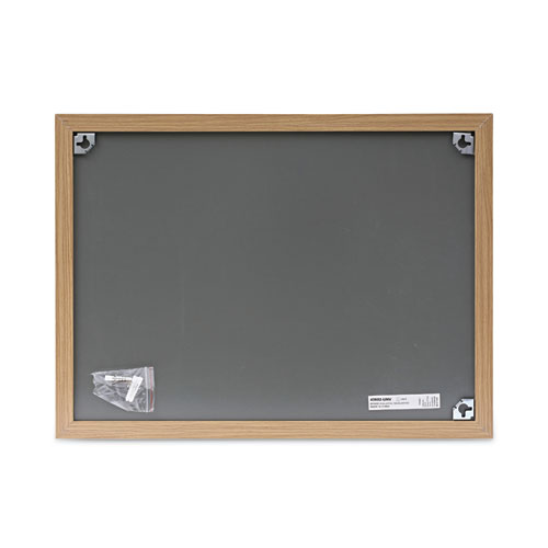 Picture of Cork Board with Oak Style Frame, 24" x 18", Tan Surface, Oak Finished Wood Frame