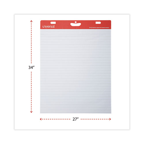 Picture of Renewable Resource Sugarcane Based Easel Pads, Presentation Format (1" Rule), 27 x 34, White, 50 Sheets, 2/Carton