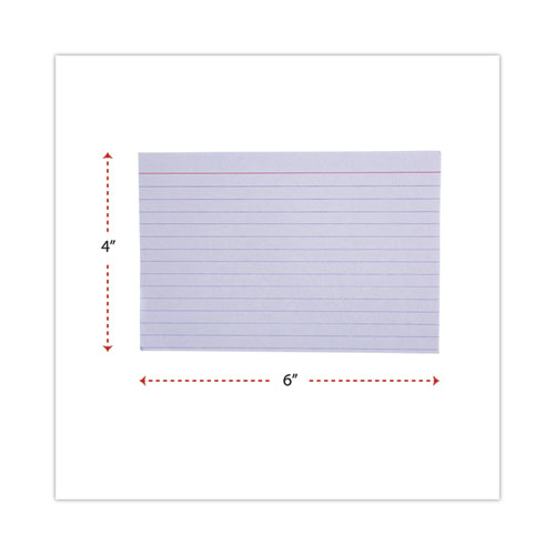 Picture of Ruled Index Cards, 4 x 6, White, 100/Pack