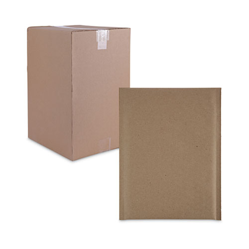 Picture of Natural Self-Seal Cushioned Mailer, #0, Barrier Bubble Air Cell Cushion, Self-Adhesive Closure, 6 x 10, Kraft, 200/Carton