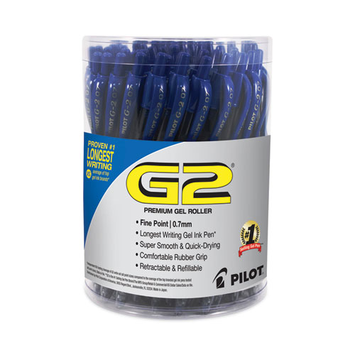 Picture of G2 Premium Gel Pen Convenience Pack, Retractable, Fine 0.7 mm, Black Ink, Smoke/Black Barrel, 36/Pack