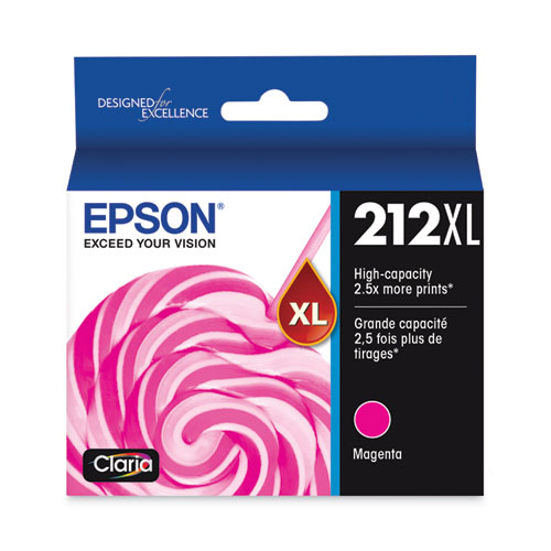 Picture of T212XL320S (212XL) Claria High-Yield Ink, 350 Page-Yield, Magenta