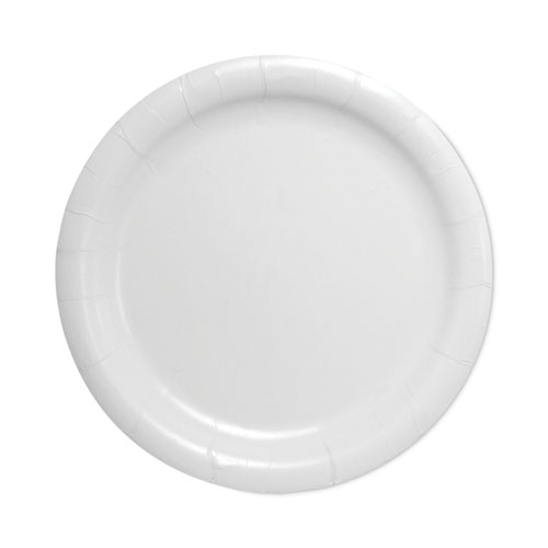 Picture of Bare Eco-Forward Clay-Coated Paper Dinnerware, Plate, 9" dia, White, 500/Carton