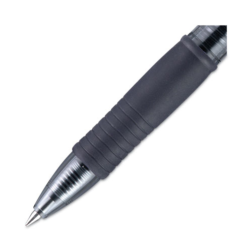 Picture of G2 Premium Gel Pen, Retractable, Fine 0.7 mm, Navy Blue Ink, Smoke/Blue Barrel, Dozen