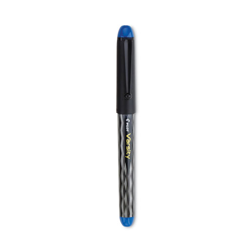 Picture of Varsity Fountain Pen, Medium 1 mm, Blue Ink, Clear/Black/Blue Barrel