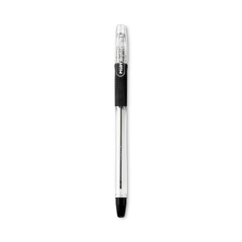 Picture of EasyTouch Ballpoint Pen, Stick, Fine 0.7 mm, Black Ink, Clear/Black Barrel, Dozen