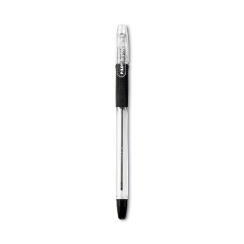 Picture of EasyTouch Ballpoint Pen, Stick, Medium 1 mm, Black Ink, Clear/Black Barrel, Dozen