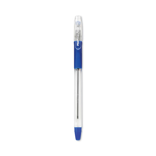 Picture of EasyTouch Ballpoint Pen, Stick, Medium 1 mm, Blue Ink, Clear Barrel, Dozen