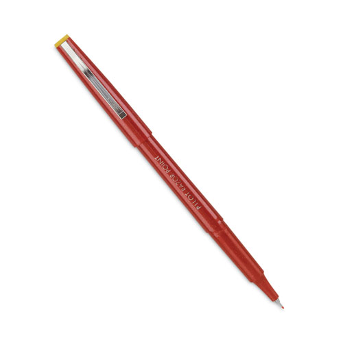 Picture of Razor Point Fine Line Porous Point Pen, Stick, Extra-Fine 0.3 mm, Red Ink, Red Barrel, Dozen