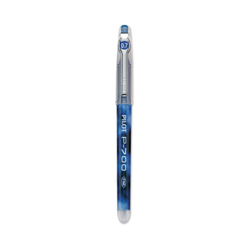 Picture of Precise P-700 Gel Pen, Stick, Fine 0.7 mm, Blue Ink, Blue Barrel, Dozen