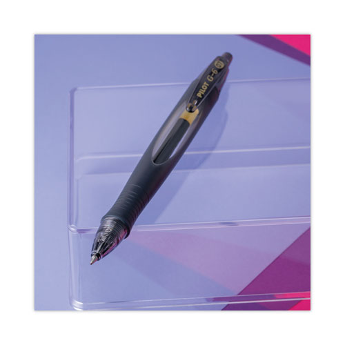 Picture of G6 Gel Pen, Retractable, Fine 0.7 mm, Black Ink, Black Barrel