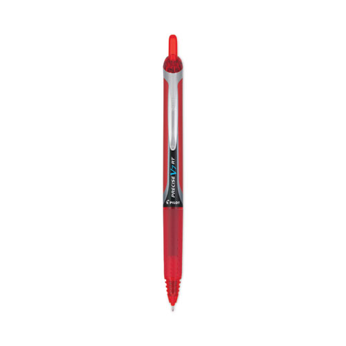 Picture of Precise V7RT Roller Ball Pen, Retractable, Fine 0.7 mm, Red Ink, Red Barrel