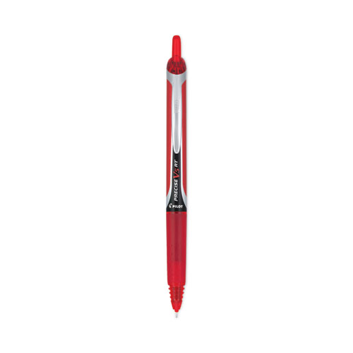 Precise+V5rt+Roller+Ball+Pen%2C+Retractable%2C+Extra-Fine+0.5+Mm%2C+Red+Ink%2C+Red+Barrel