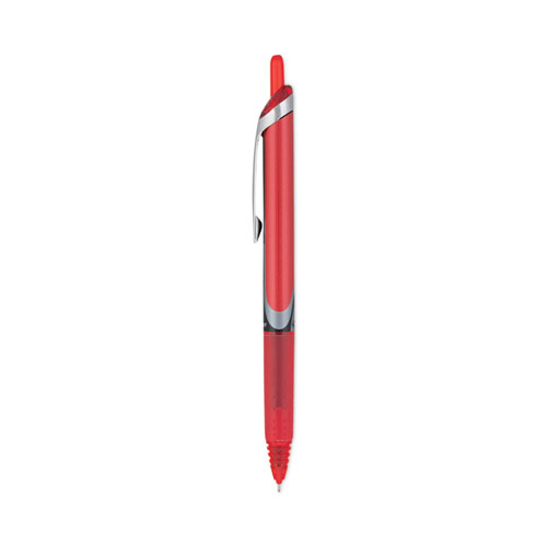 Picture of Precise V7RT Roller Ball Pen, Retractable, Fine 0.7 mm, Red Ink, Red Barrel